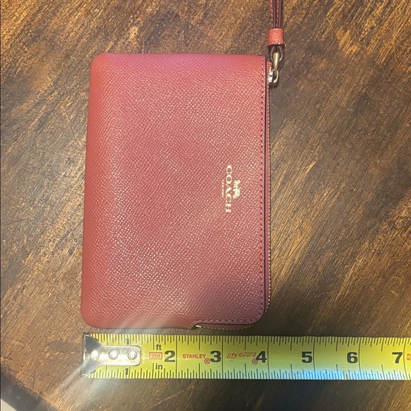 Coach Pink Leather Wristlet Clutch, NWOT - Picture 11 of 11